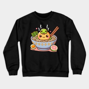 Cute Corn Snake And Ramen Crewneck Sweatshirt